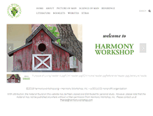 Tablet Screenshot of harmonyworkshop.org